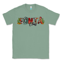 Sage western christmas santa claus sunflowers and cactus Classic Tee - Jasminsmagicworld