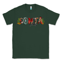 Sports Green western christmas santa claus sunflowers and cactus Classic Tee - Jasminsmagicworld