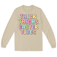 Mushroom thicks thighs easter vibes Long Sleeve Tee - MaliasSmallBusiness