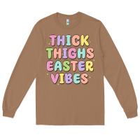 Toasted Coconut thicks thighs easter vibes Long Sleeve Tee - MaliasSmallBusiness