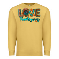 Antique Gold love thanksgiving turkey Premium Sweatshirt - RanaPortraitStore
