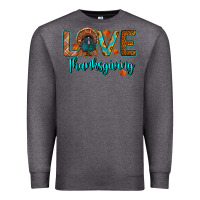 Charcoal Heather love thanksgiving turkey Premium Sweatshirt - RanaPortraitStore
