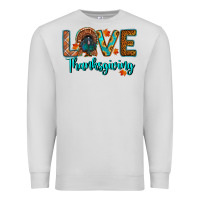 Dove Grey love thanksgiving turkey Premium Sweatshirt - RanaPortraitStore