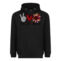 Black peace love sunflower Heavyweight Hoodie - Bettercallsaul