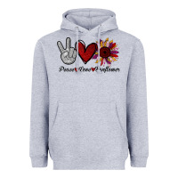 Heather Grey peace love sunflower Heavyweight Hoodie - Bettercallsaul