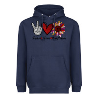 Navy peace love sunflower Heavyweight Hoodie - Bettercallsaul