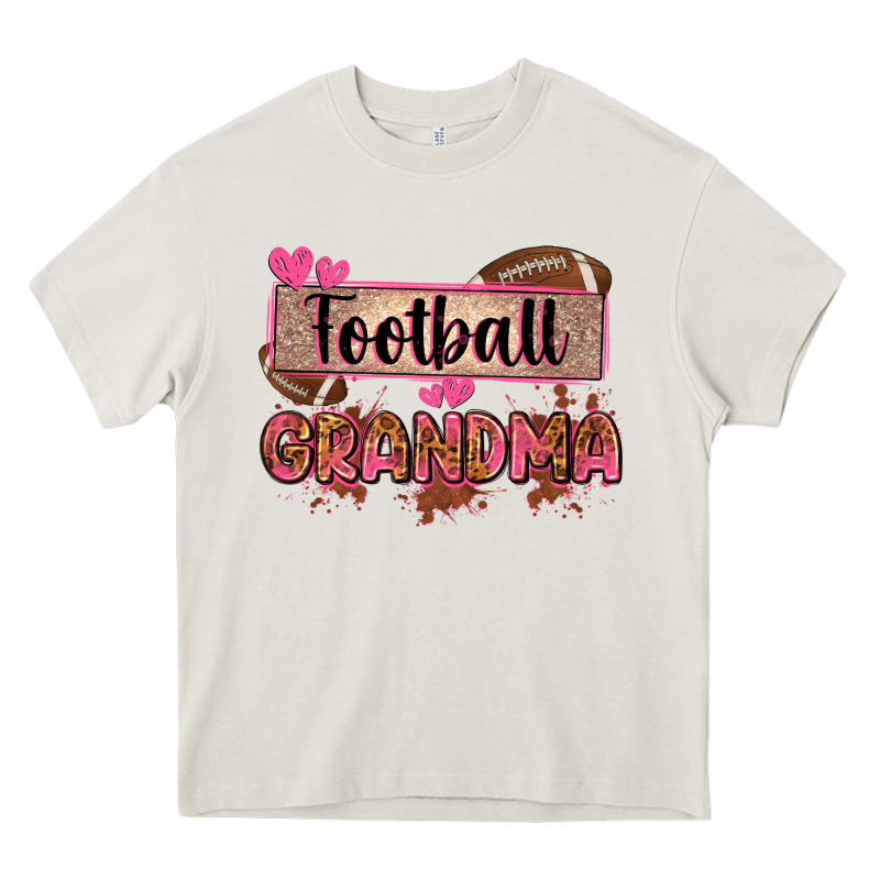 Football Grandma With Leopard Heavy Core Tee by Zillion Design Studio | Teevron