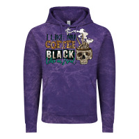 Cloud Purple i like my coffee black like my soul Vintage Hoodie - Jasminsmagicworld