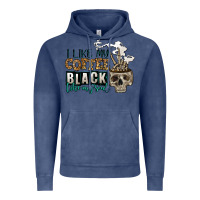 Vintage Denim i like my coffee black like my soul Vintage Hoodie - Jasminsmagicworld