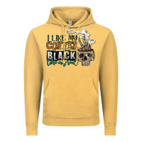 Vintage Mustard i like my coffee black like my soul Vintage Hoodie - Jasminsmagicworld