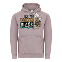 Vintage Zinc i like my coffee black like my soul Vintage Hoodie - Jasminsmagicworld