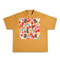 Peanut Butter back to school seamless pattern 3 (3600x3600) Urban Heavy Tee - AdoDesignShop