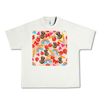 Pistachio back to school seamless pattern 3 (3600x3600) Urban Heavy Tee - AdoDesignShop
