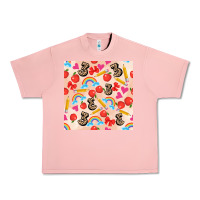 Salmon back to school seamless pattern 3 (3600x3600) Urban Heavy Tee - AdoDesignShop