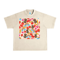 Sandshell back to school seamless pattern 3 (3600x3600) Urban Heavy Tee - AdoDesignShop