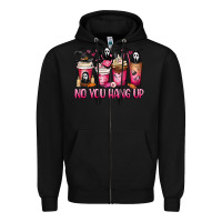 Black No you hang up coffee cups Zipper Hoodie - MaliasSmallBusiness
