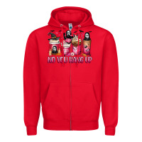 Red No you hang up coffee cups Zipper Hoodie - MaliasSmallBusiness
