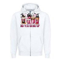White No you hang up coffee cups Zipper Hoodie - MaliasSmallBusiness