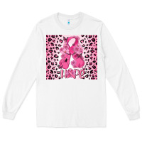 White breast cancer with boxing gloves Long Sleeve Tee - MaliasSmallBusiness