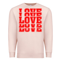 Pale Pink Love Premium Sweatshirt - Bettercallsaul