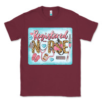 Burgundy Western Registered Nurse Classic Tee - LillyAllenDesigns