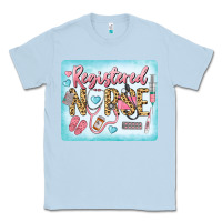Dusty Blue Western Registered Nurse Classic Tee - LillyAllenDesigns
