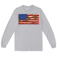 Moon Dust American flag leopard sunflower Long Sleeve Tee - JahusDesignShop