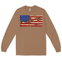 Toasted Coconut American flag leopard sunflower Long Sleeve Tee - JahusDesignShop
