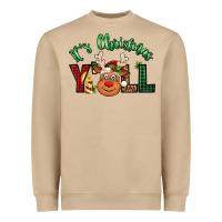 Mushroom it's christmas y'all reindeer Heavyweight Sweatshirt - Jasminsmagicworld