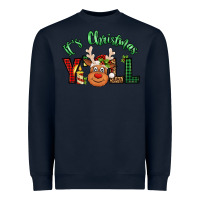 Navy it's christmas y'all reindeer Heavyweight Sweatshirt - Jasminsmagicworld