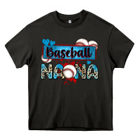 Asphalt baseball nana with leopard Heavy Core Tee - Zillion Design Studio