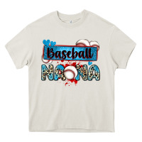 Cream baseball nana with leopard Heavy Core Tee - Zillion Design Studio