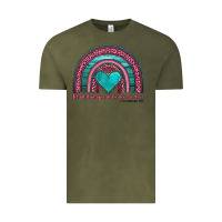 Vintage Olive valentine's day rainbow let all that you do be done in love 1 corinthi Vintage Tee - AdoDesignShop
