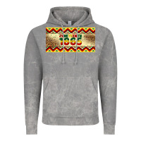 Cloud Rock juneteenth 1865 leopard licence plate template Vintage Hoodie - Artiststas