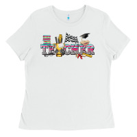 Race With Teacher Ladies Tee | Teevron