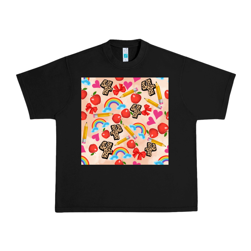 Back To School Seamless Pattern 4 (3600x3600) Urban Heavy Tee by AdoDesignShop | Teevron