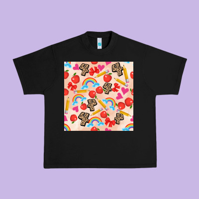 Back To School Seamless Pattern 4 (3600x3600) Urban Heavy Tee Designed By Adodesignshop