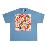 Pebble Blue back to school seamless pattern 4 (3600x3600) Urban Heavy Tee - AdoDesignShop