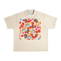 Sandshell back to school seamless pattern 4 (3600x3600) Urban Heavy Tee - AdoDesignShop
