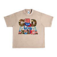 French Oak god bless america Urban Heavy Tee - AdoDesignShop