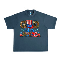 Midnight Navy god bless america Urban Heavy Tee - AdoDesignShop