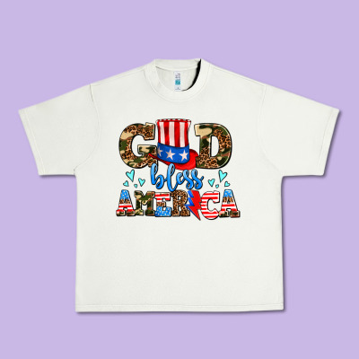 God Bless America Urban Heavy Tee Designed By Adodesignshop