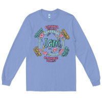 Colony Blue i am inspiration Long Sleeve Tee - MaliasSmallBusiness