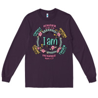 Plum i am inspiration Long Sleeve Tee - MaliasSmallBusiness
