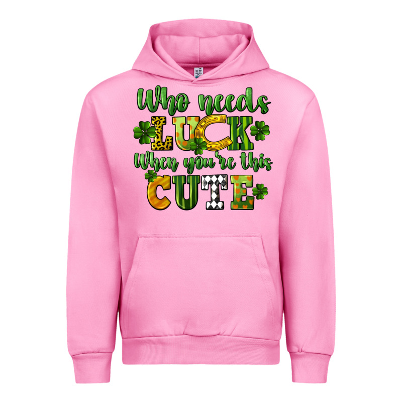 Who Needs Luck When You're This Cute St. Patrick's Urban Hoodie by CowGirlArtShop | Teevron