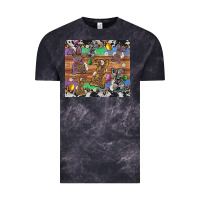 Cloud Black easter bunny egg cowhide leopard Vintage Tee - Artiststas