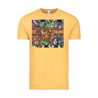 Vintage Mustard easter bunny egg cowhide leopard Vintage Tee - Artiststas