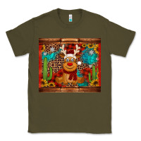 Army Green western christmas reindeer Classic Tee - Jasminsmagicworld