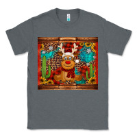 Charcoal Heather western christmas reindeer Classic Tee - Jasminsmagicworld