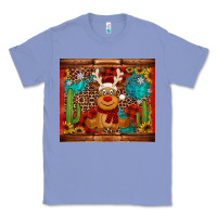 Colony Blue western christmas reindeer Classic Tee - Jasminsmagicworld